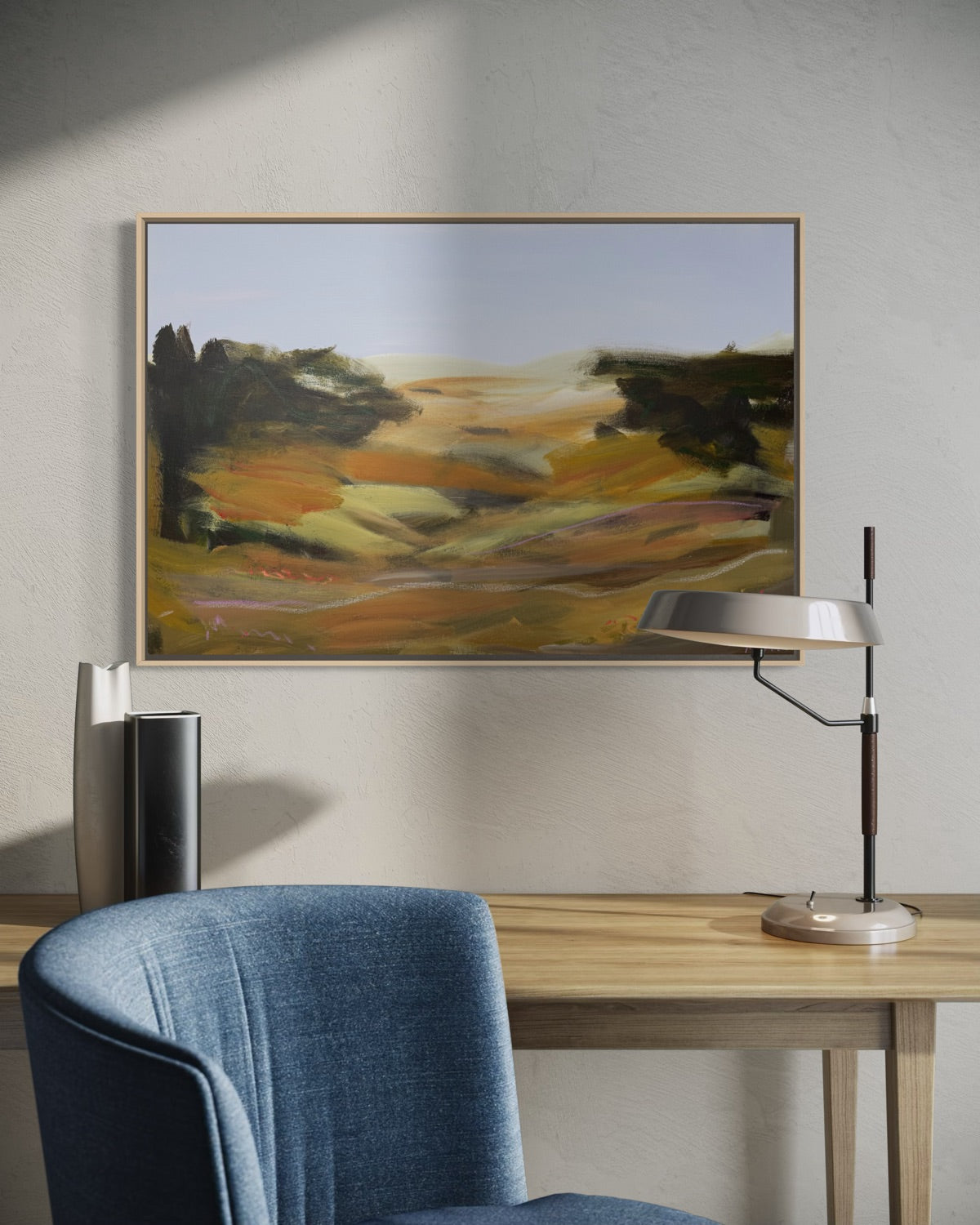 24" x 36" Abstract Landscape | Acrylic and oil stick on canvas
