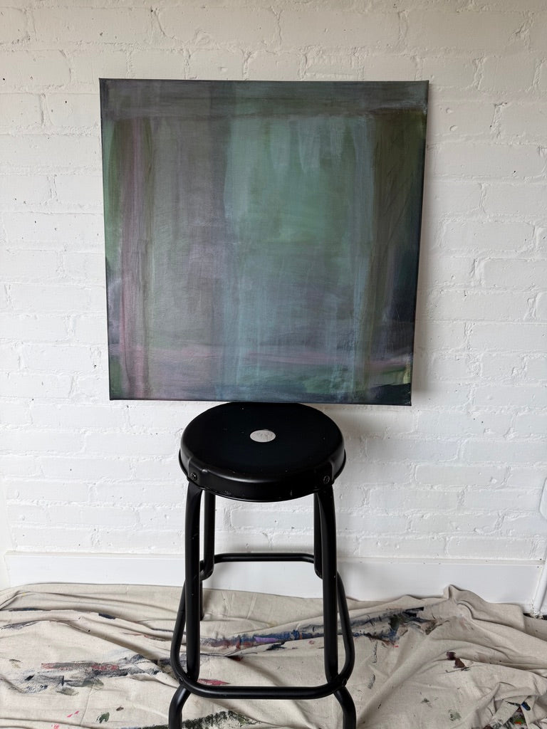 24" x 24" Acrylic and oil stick on canvas