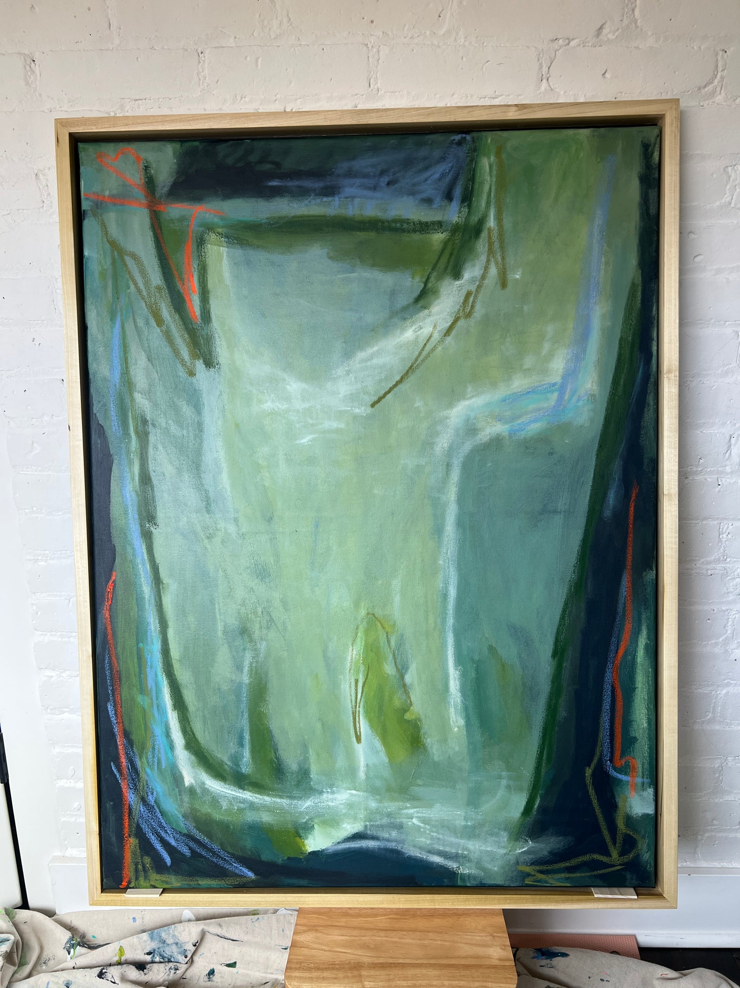 40" x 30" Acrylic and Oil Stick on Canvas