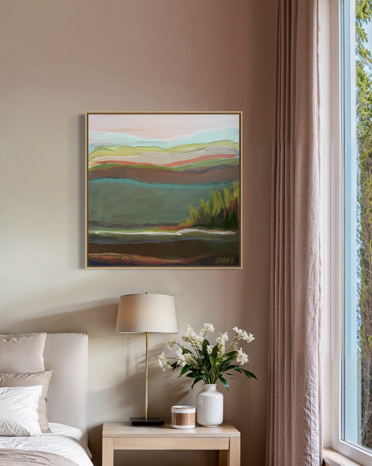 30" x 30" | Let's rest here