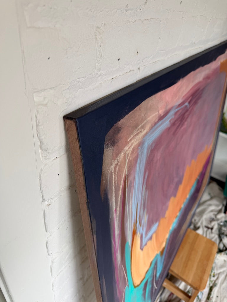 36" x 48" Acrylic and oil stick on canvas