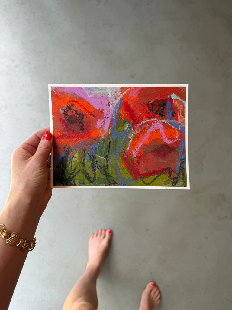(Sizes vary) | Landscape florals on paper "Open Bloom"