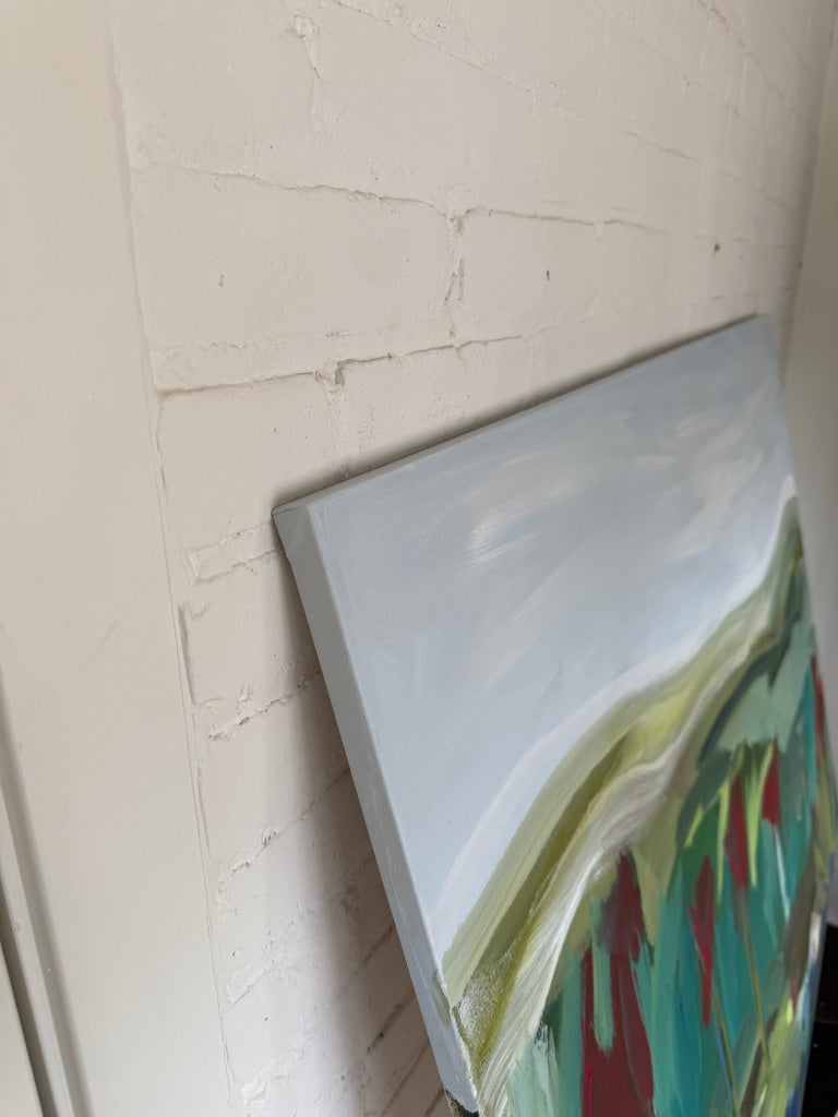 36" x 48" | Garden with a view, I