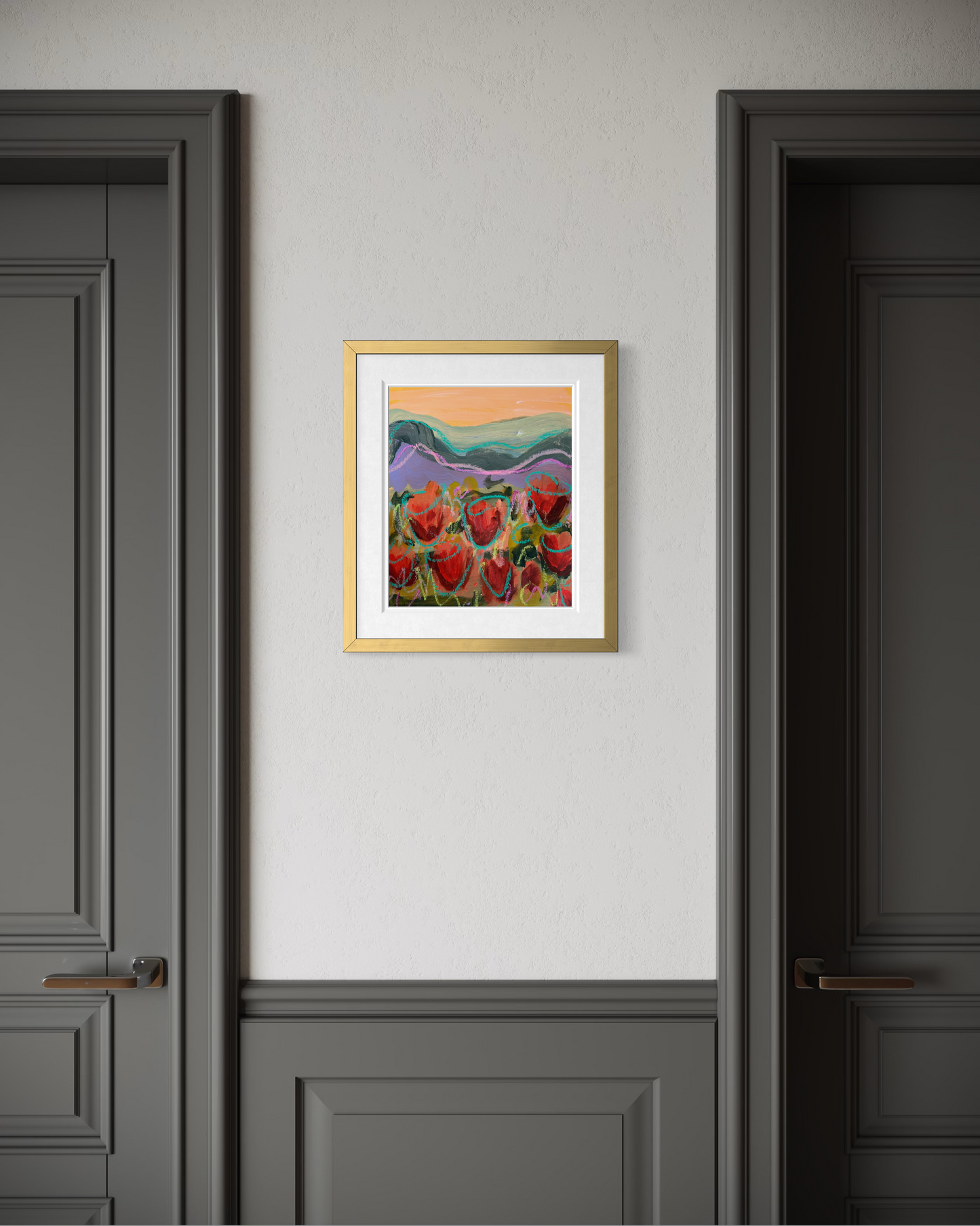 12" x 10" Superbloom on Paper Paintings (6 variations)