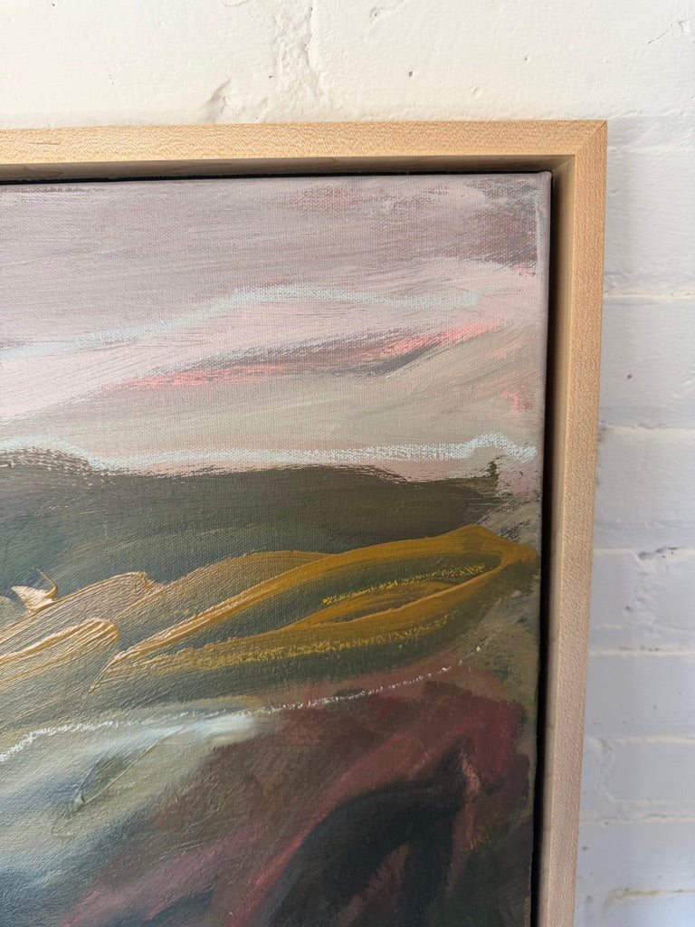 30" x 30" | Red Bridge Moment