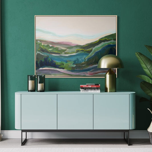36" x 48" Abstract Landscape | Acrylic and oil stick on canvas