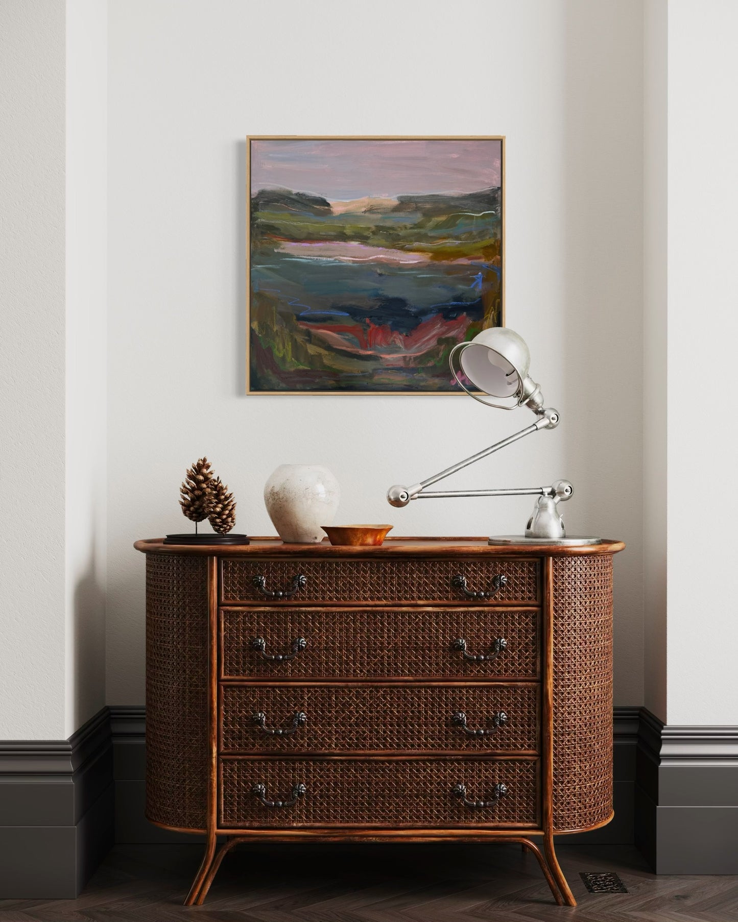 30" x 30" | Across the river