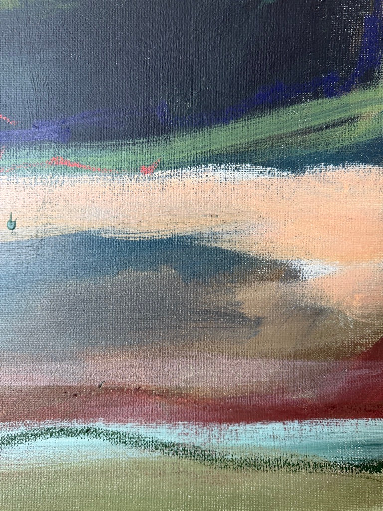 36" x 48" Abstract Landscape | Acrylic and oil stick on canvas