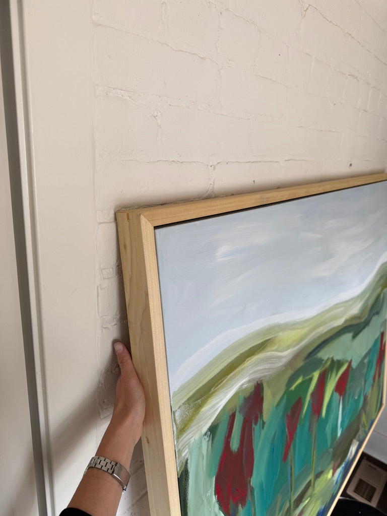 36" x 48" | Garden with a view, I