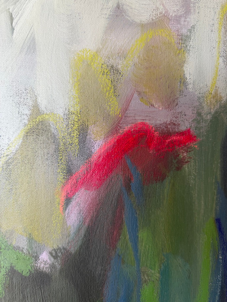 24" x 24" | Roses on the mountain