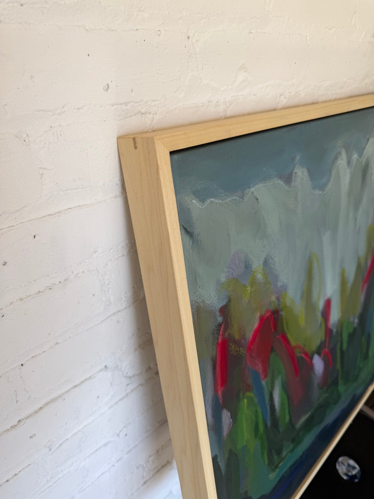 24" x 24" | Roses on the mountain