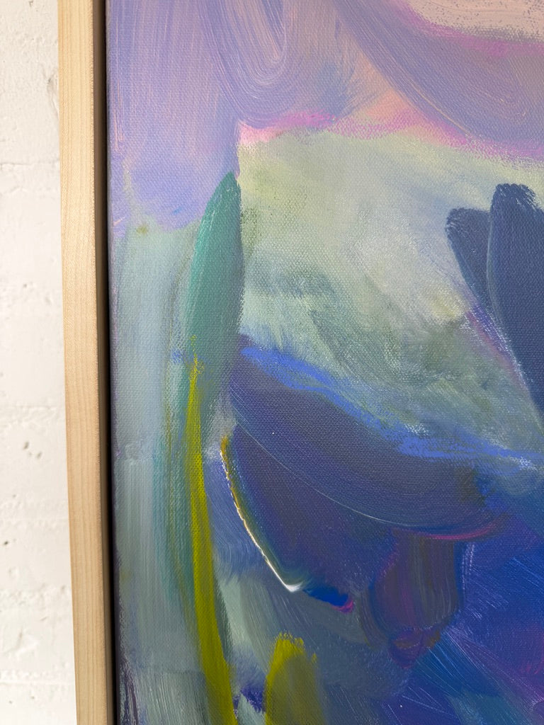 36" x 36" Abstract Landscape (Acrylic and oil stick on canvas)