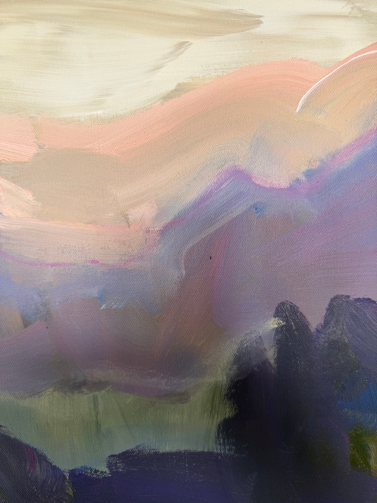36" x 36" Abstract Landscape (Acrylic and oil stick on canvas)