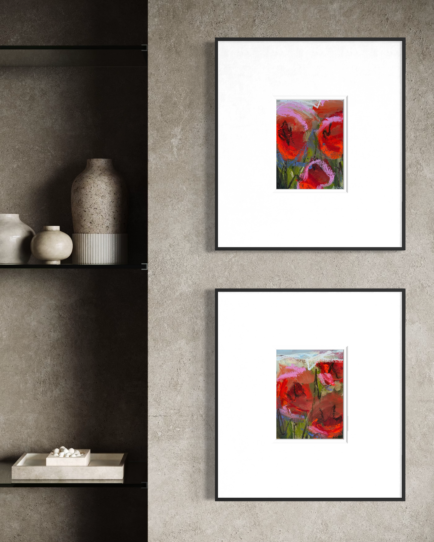 (Sizes vary) | Landscape florals on paper "Open Bloom"