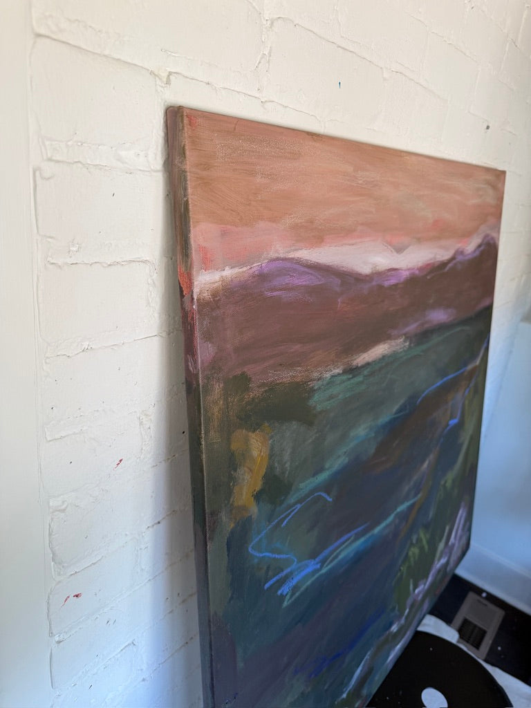 36" x 36" | Jump in the lake