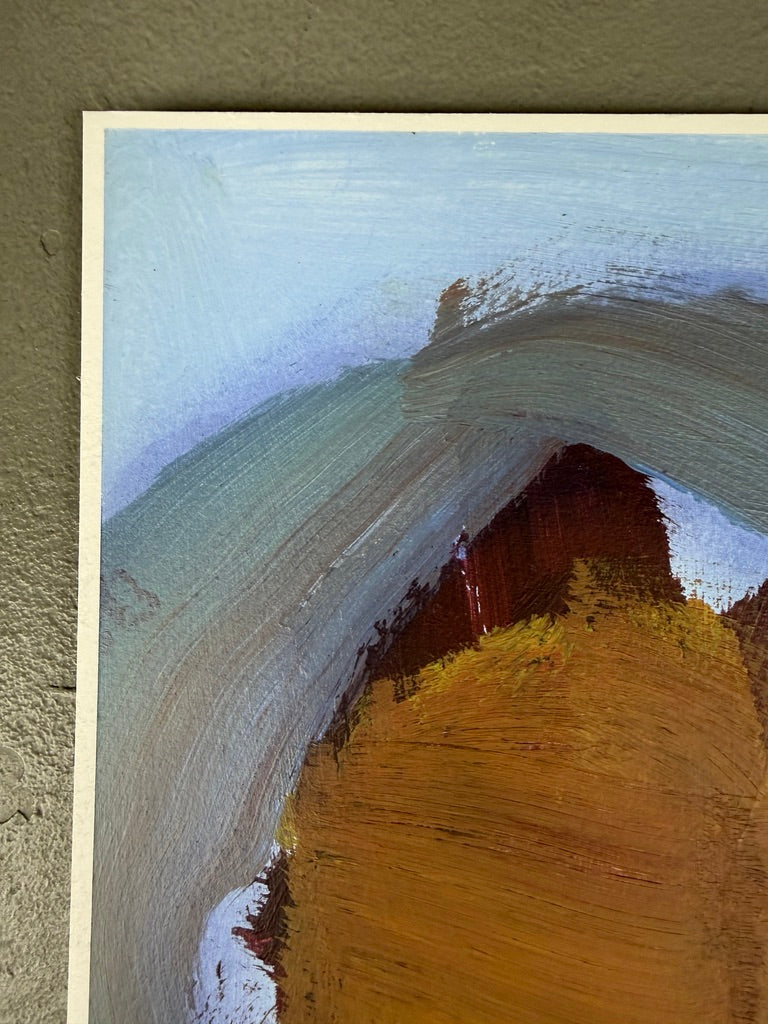 14" x 11" Abstract Floral: Acrylic on Paper