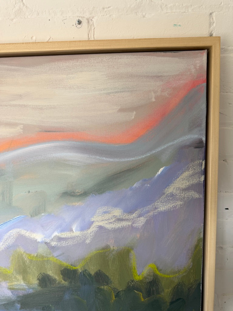 36" x 36" Abstract Landscape (Acrylic and oil stick on canvas)