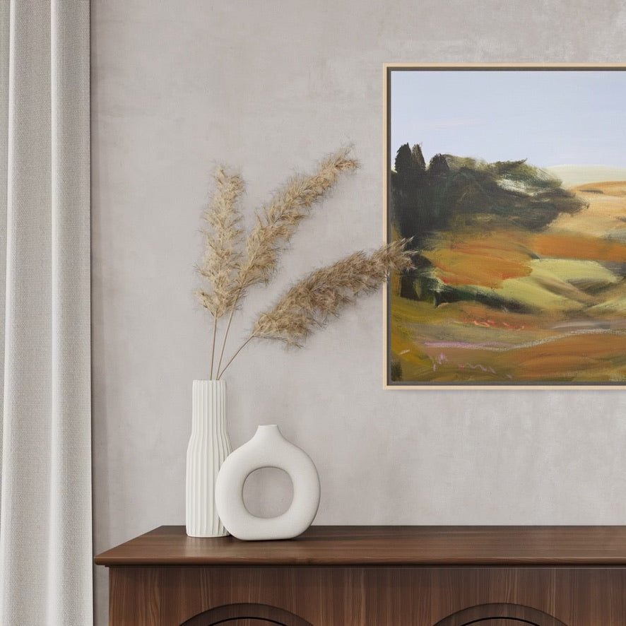 24" x 36" Abstract Landscape | Acrylic and oil stick on canvas