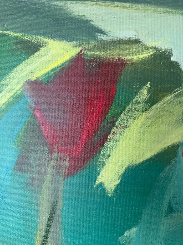 36" x 48" | Garden with a view, I