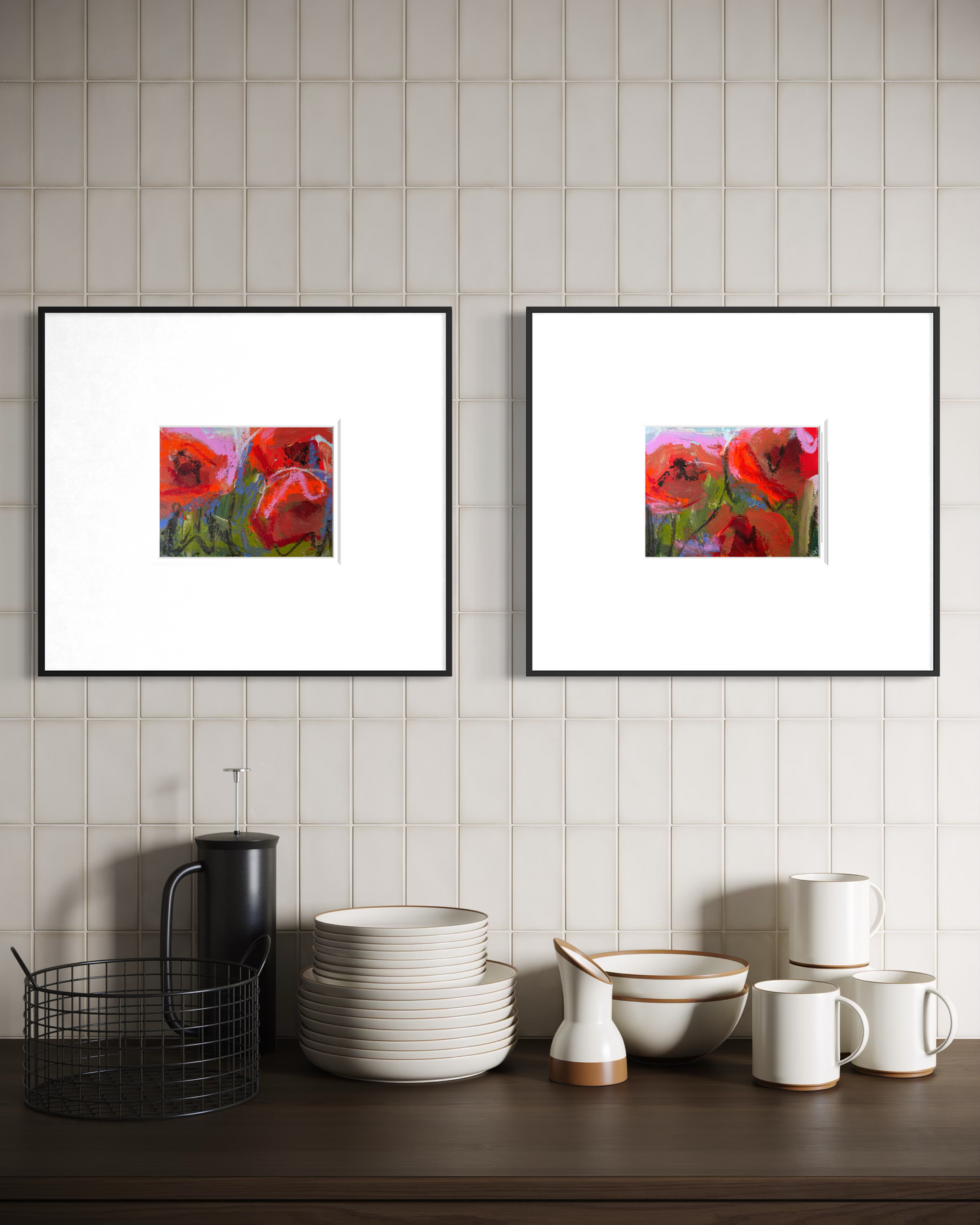 (Sizes vary) | Landscape florals on paper "Open Bloom"