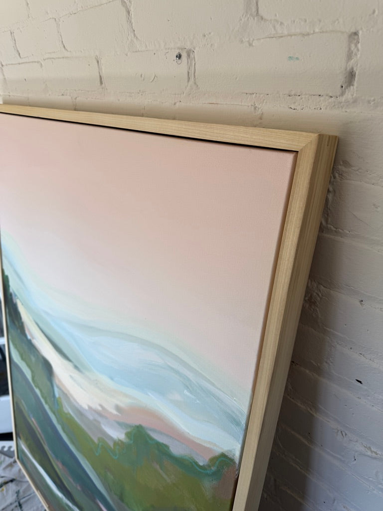 48" x 36" Abstract Landscape | Acrylic and oil stick on canvas