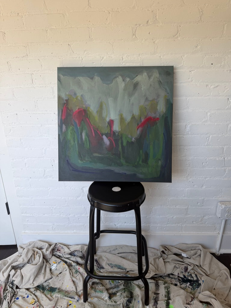 24" x 24" | Roses on the mountain
