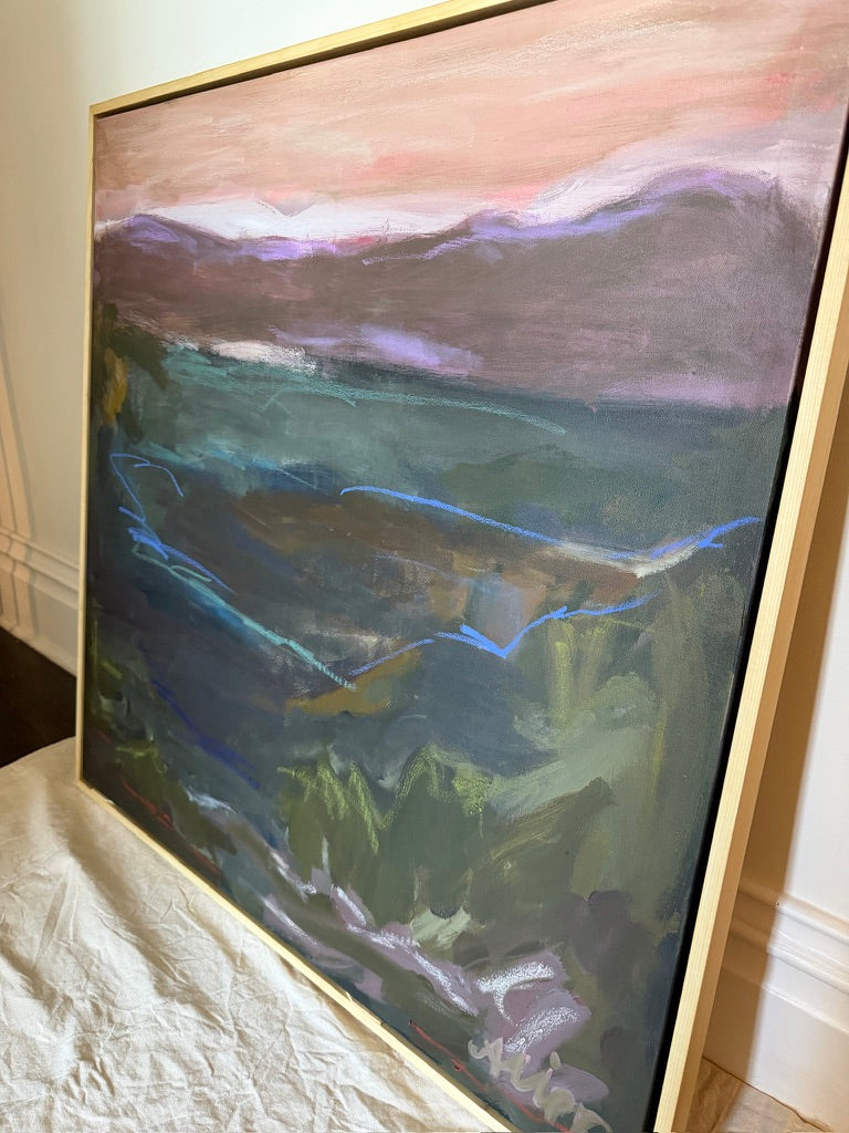 36" x 36" | Jump in the lake