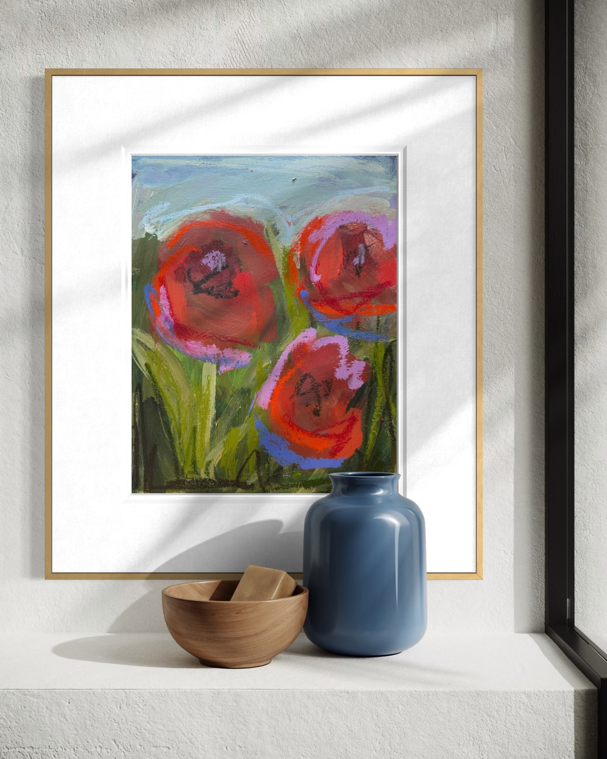 (Sizes vary) | Landscape florals on paper "Open Bloom"