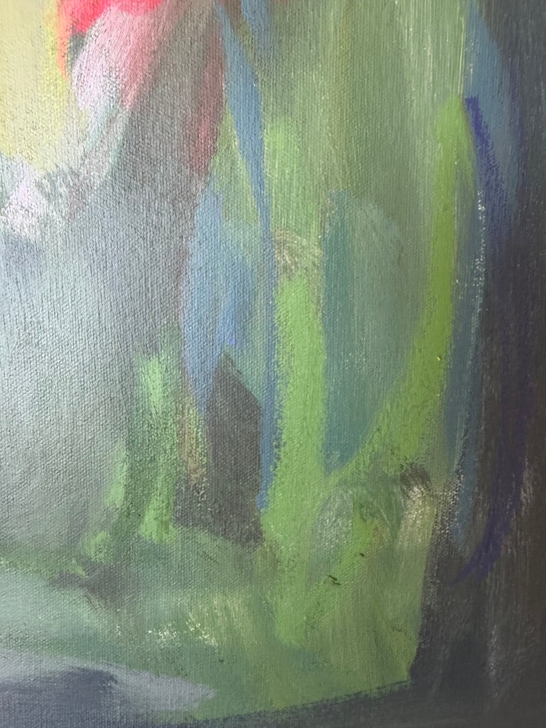 24" x 24" | Roses on the mountain