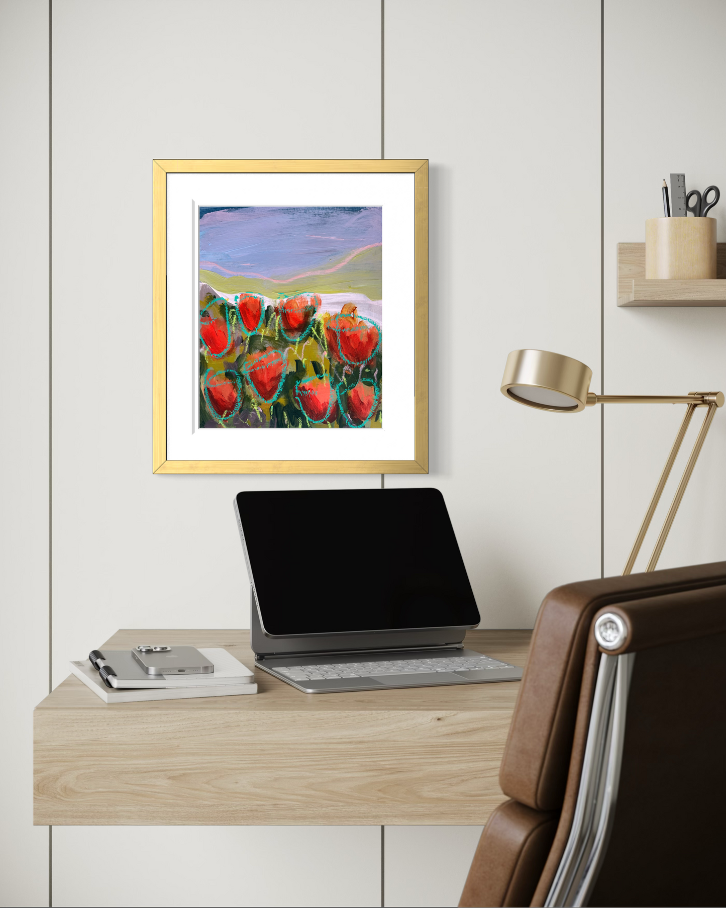 12" x 10" Superbloom on Paper Paintings (6 variations)