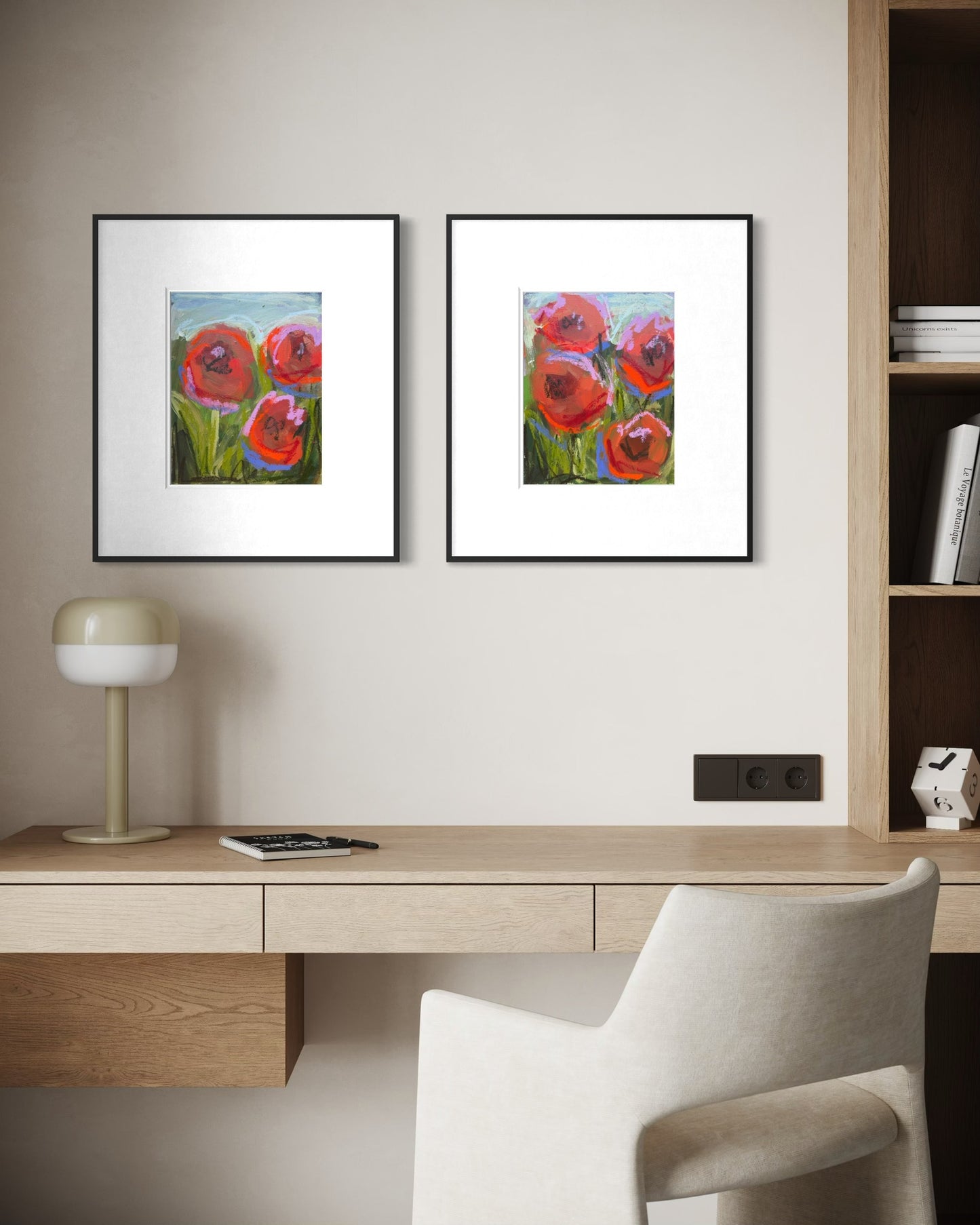 (Sizes vary) | Landscape florals on paper "Open Bloom"