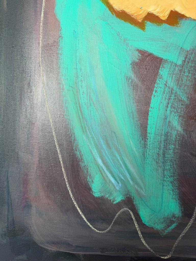 36" x 48" Acrylic and oil stick on canvas