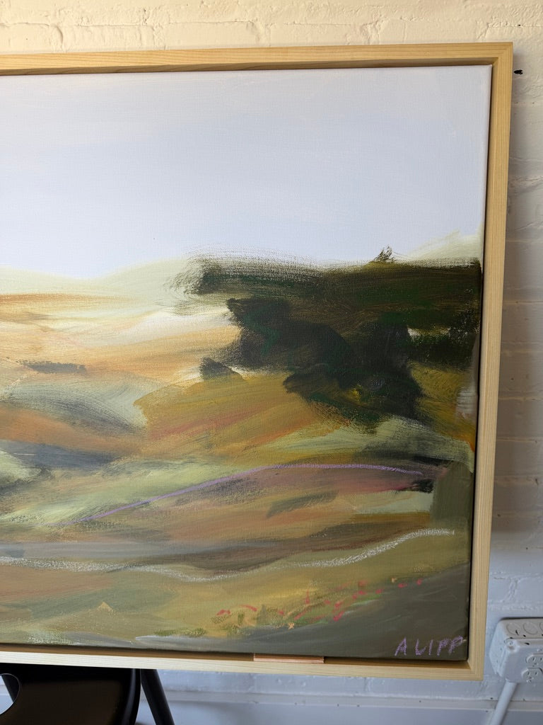 24" x 36" Abstract Landscape | Acrylic and oil stick on canvas