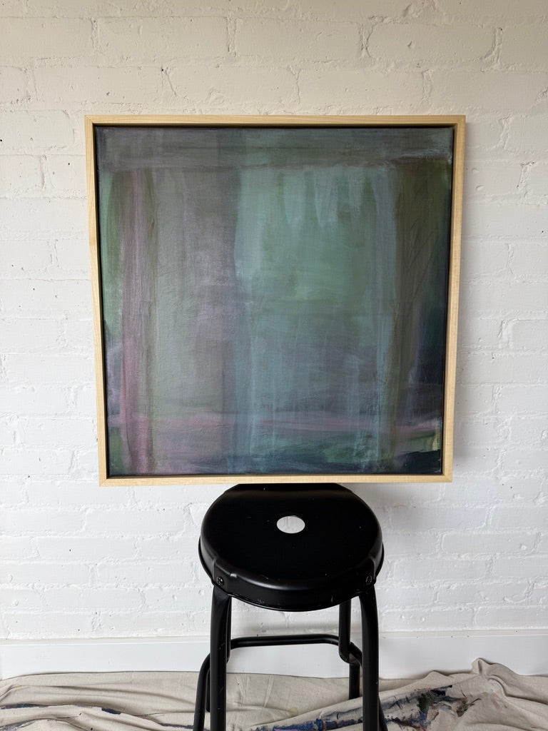 24" x 24" Acrylic and oil stick on canvas
