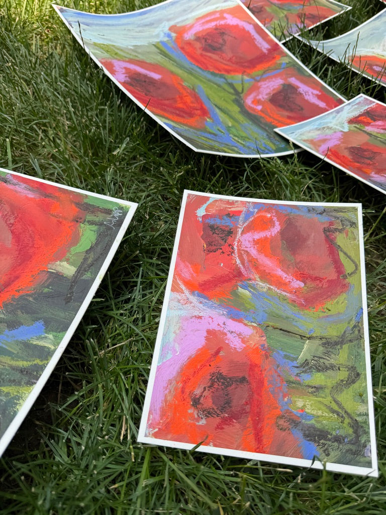 (Sizes vary) | Landscape florals on paper "Open Bloom"