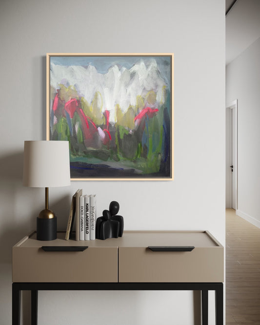 24" x 24" | Roses on the mountain