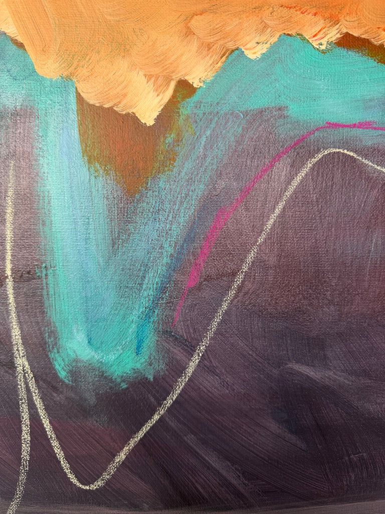 36" x 48" Acrylic and oil stick on canvas