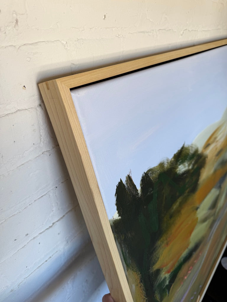 24" x 36" Abstract Landscape | Acrylic and oil stick on canvas