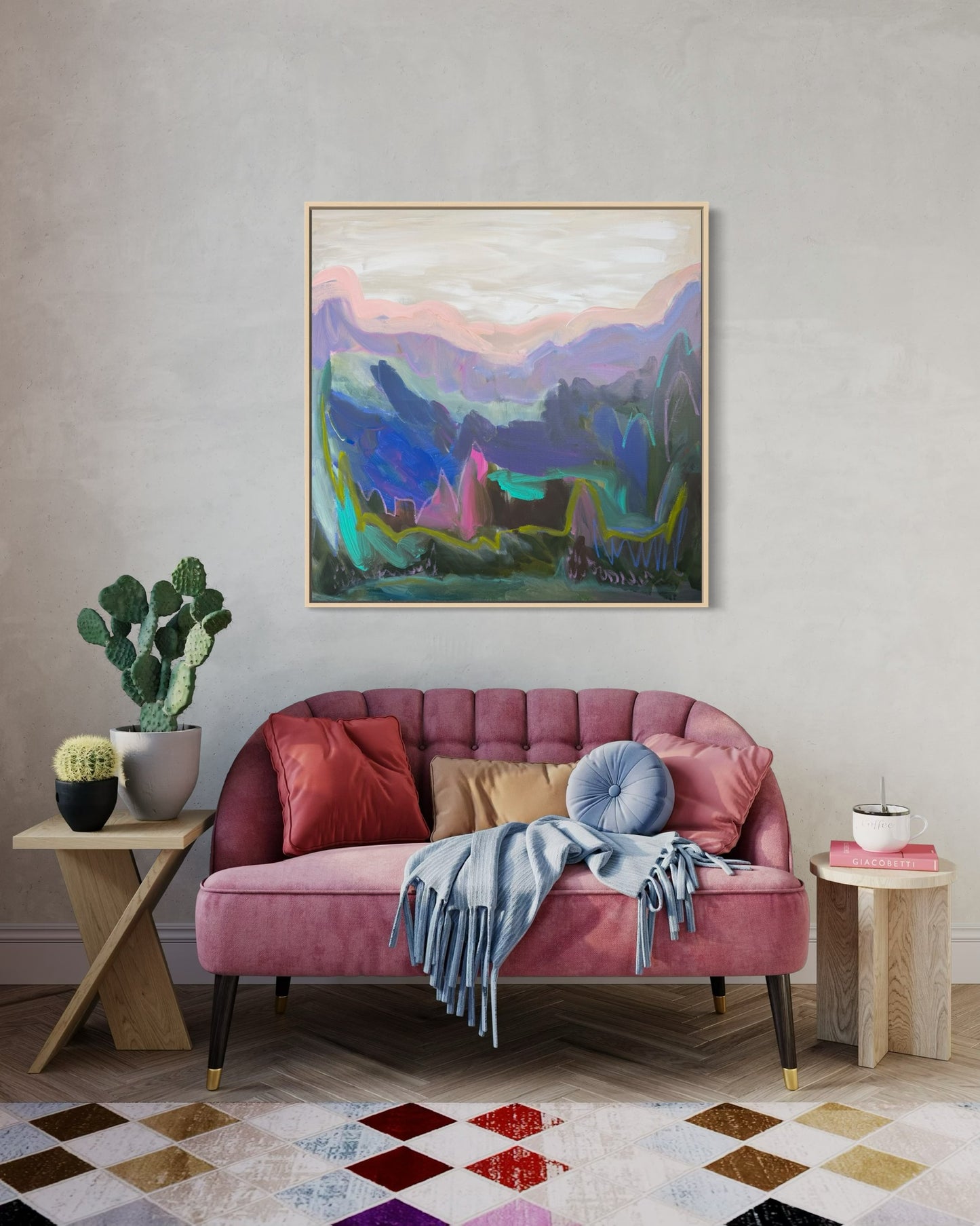 36" x 36" | Almost alpenglow
