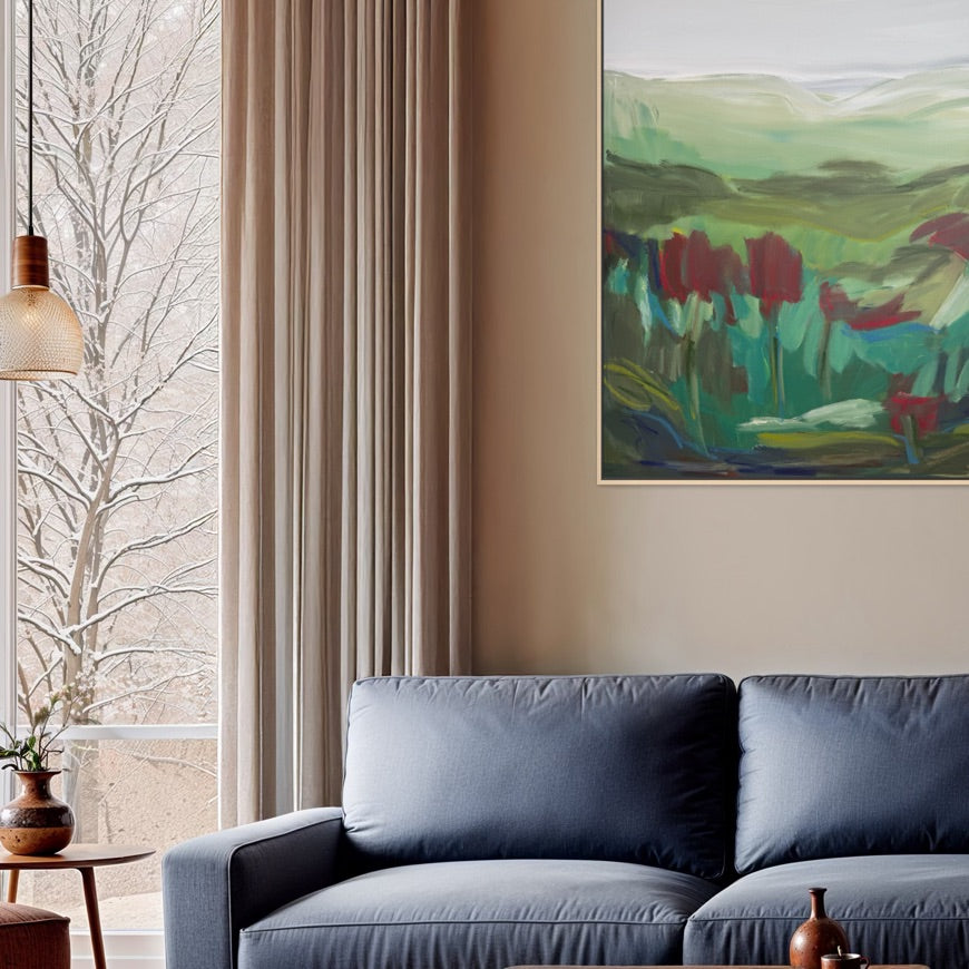48" x 36" | Garden with a view, II
