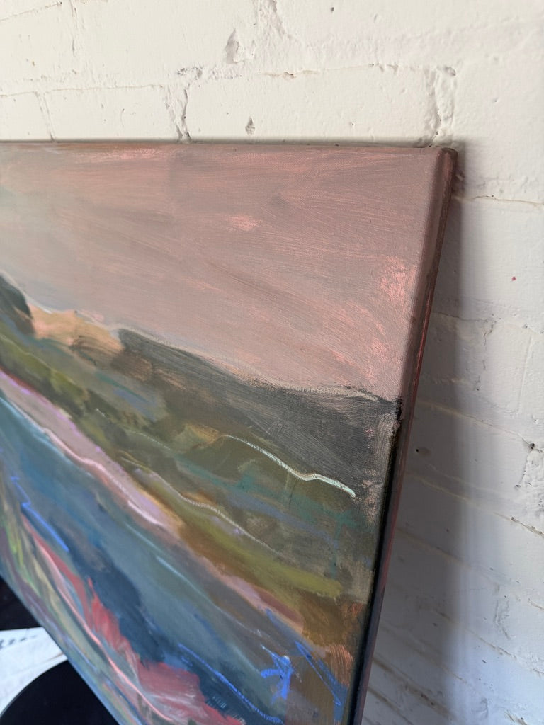 30" x 30" | Across the river