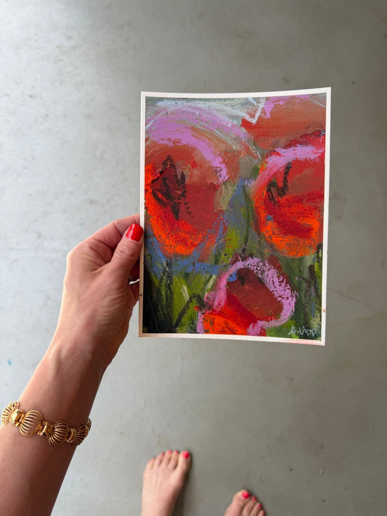 (Sizes vary) | Landscape florals on paper "Open Bloom"