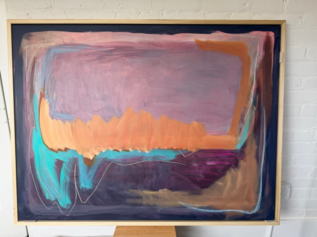 36" x 48" Acrylic and oil stick on canvas