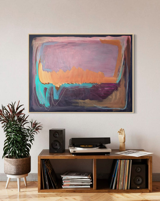 36" x 48" Acrylic and oil stick on canvas