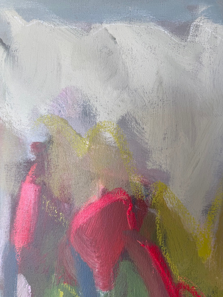 24" x 24" | Roses on the mountain