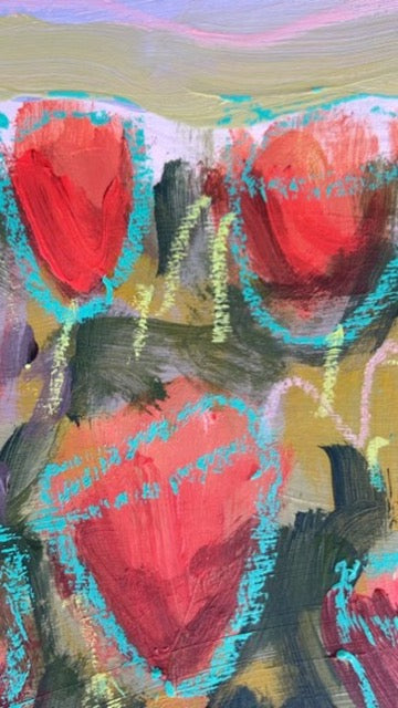 12" x 10" Superbloom on Paper Paintings (6 variations)