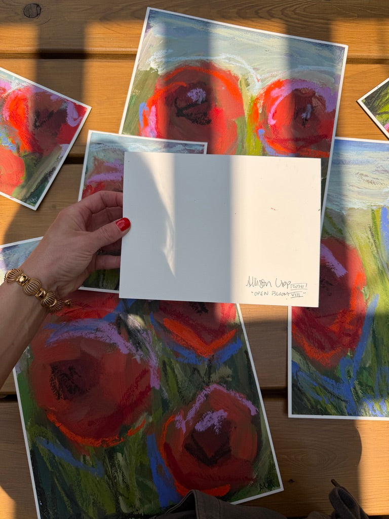 (Sizes vary) | Landscape florals on paper "Open Bloom"