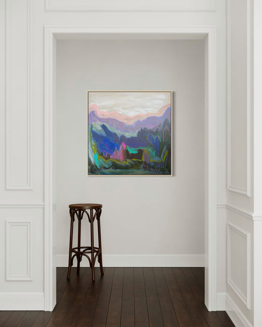 36" x 36" | Almost alpenglow