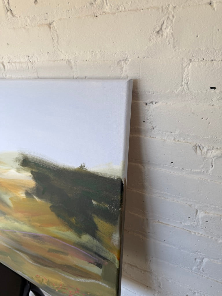 24" x 36" Abstract Landscape | Acrylic and oil stick on canvas