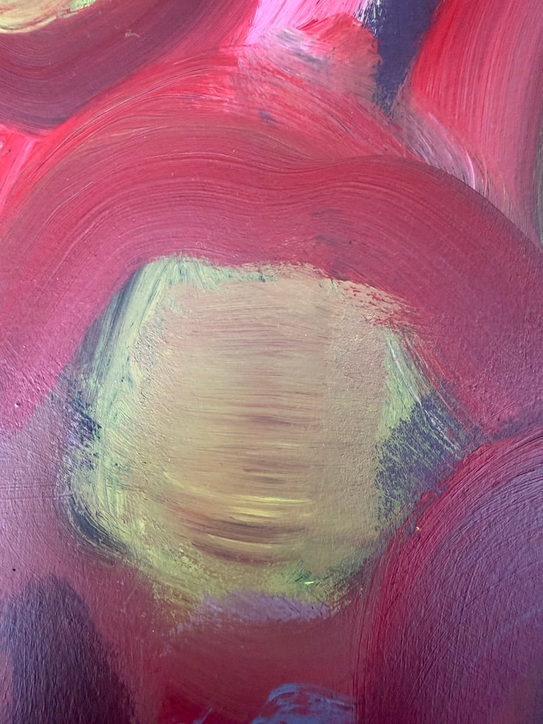 14" x 11" Abstract Floral: Acrylic on Paper